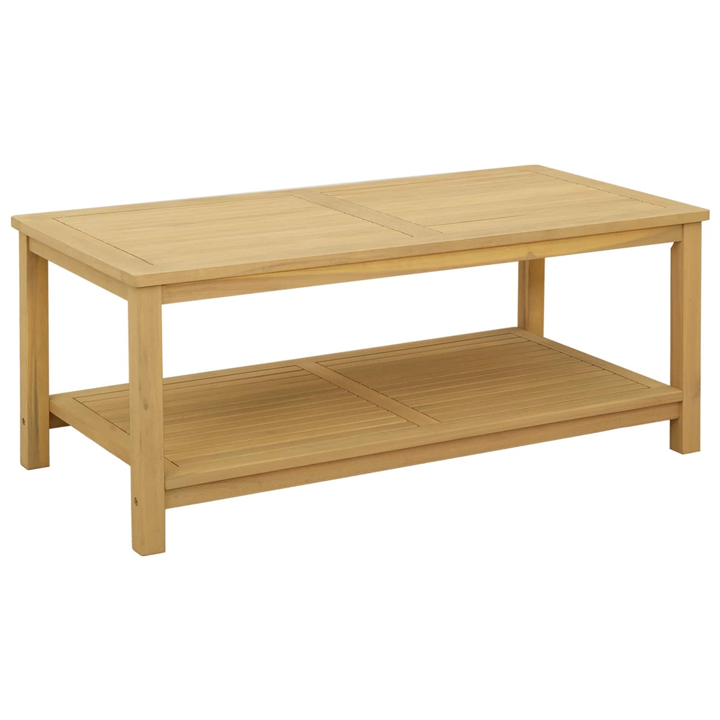 Bijzettafel Olie naturel 110 x 55 x 45 cm Massief Acaciahout is nu te koop bij PeponiXL, paradijselijk wonen!