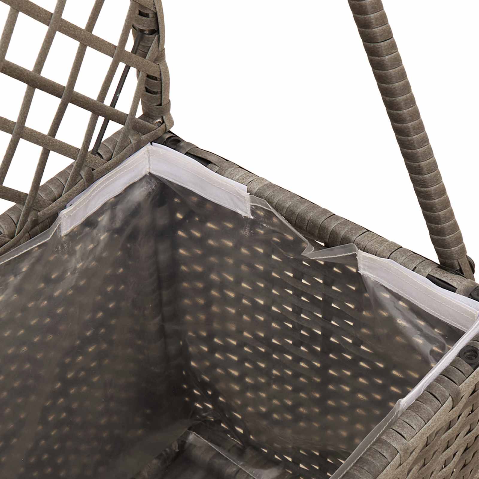Tuindruppel met Trellis Grijs 35 x 30 x 135 cm poly rattan is nu te koop bij PeponiXL, paradijselijk wonen!
