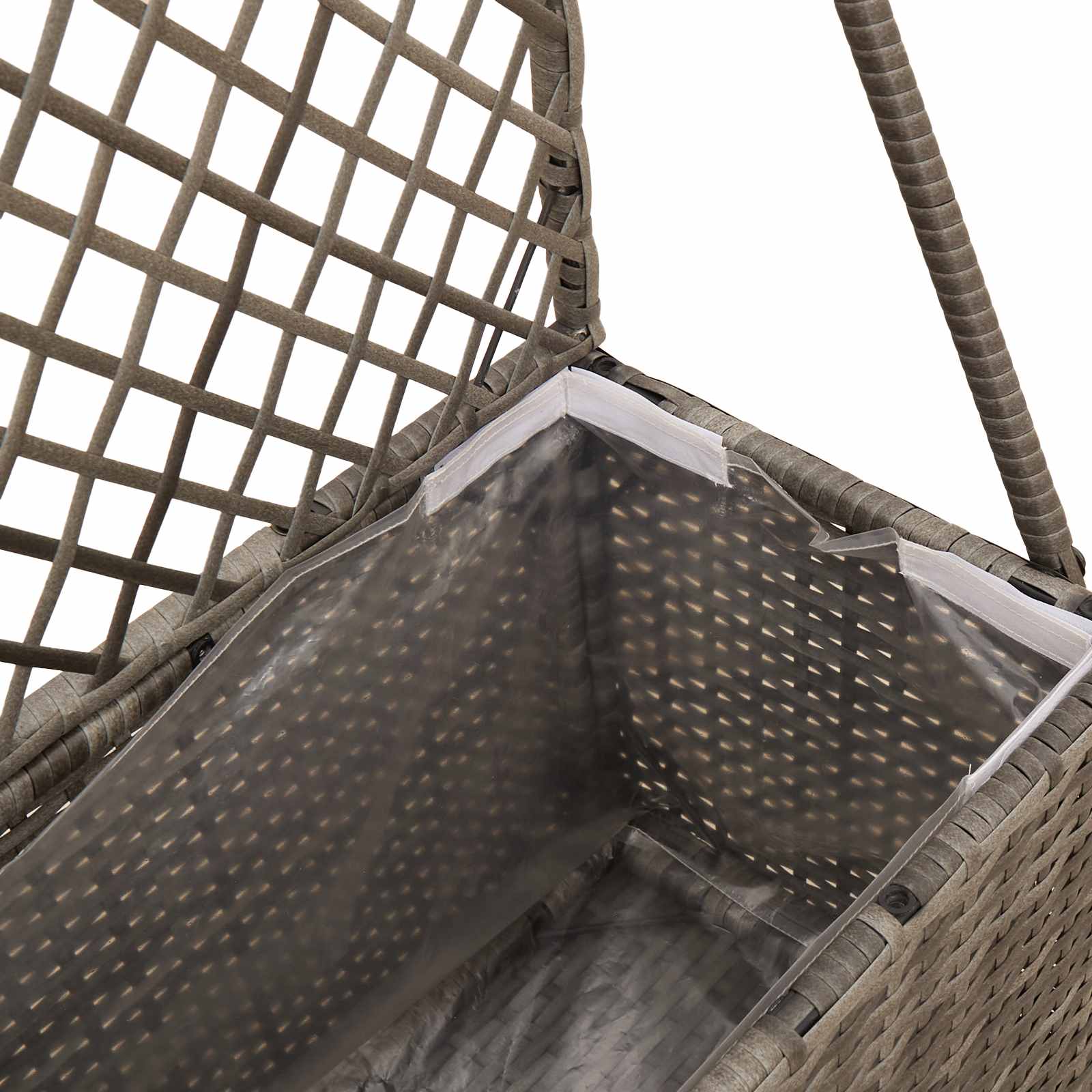 Tuindruppel met Trellis Grijs 70 x 30 x 135 cm poly rattan is nu te koop bij PeponiXL, paradijselijk wonen!