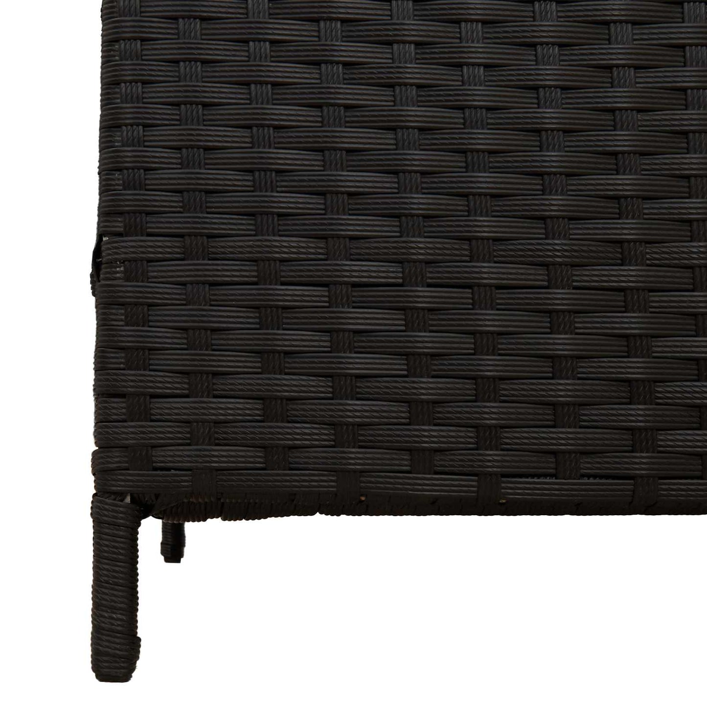 Buiten Afvalbak Zwart 40 x 40 x 80 cm poly rattan is nu te koop bij PeponiXL, paradijselijk wonen!