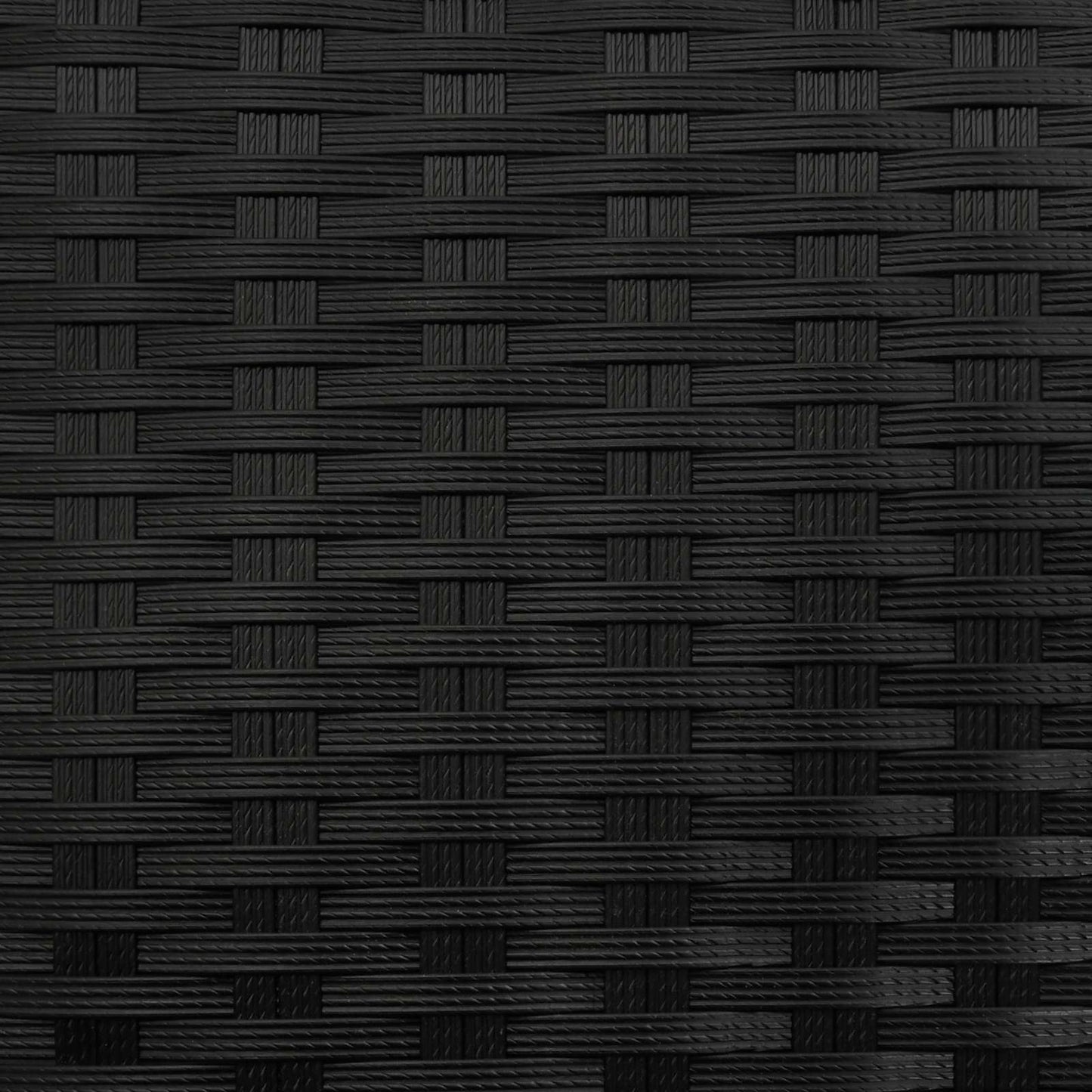 Buiten Afvalbak Zwart 40 x 40 x 80 cm poly rattan is nu te koop bij PeponiXL, paradijselijk wonen!