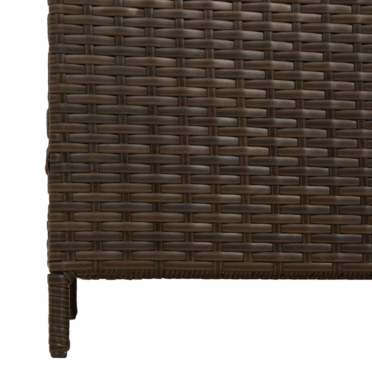 Buiten Afvalbak Bruin 40 x 40 x 80 cm poly rattan is nu te koop bij PeponiXL, paradijselijk wonen!