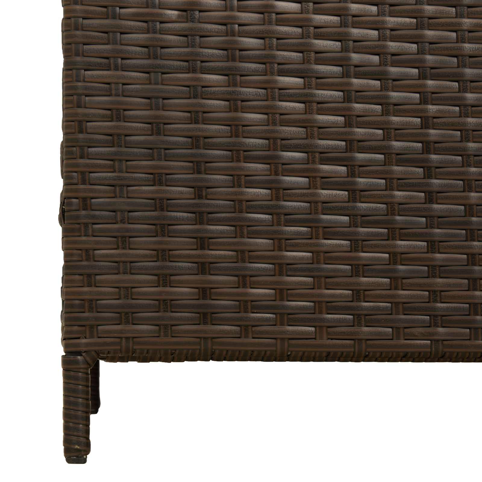 Buiten Afvalbak Bruin 40 x 40 x 80 cm poly rattan is nu te koop bij PeponiXL, paradijselijk wonen!