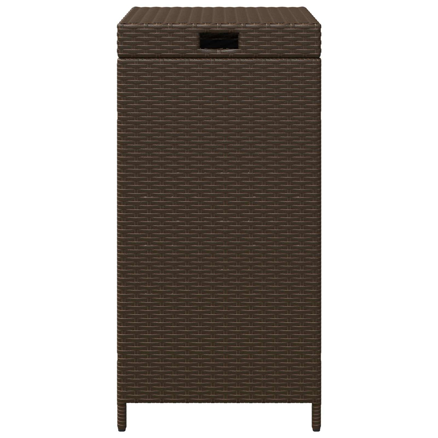 Buiten Afvalbak Bruin 40 x 40 x 80 cm poly rattan is nu te koop bij PeponiXL, paradijselijk wonen!