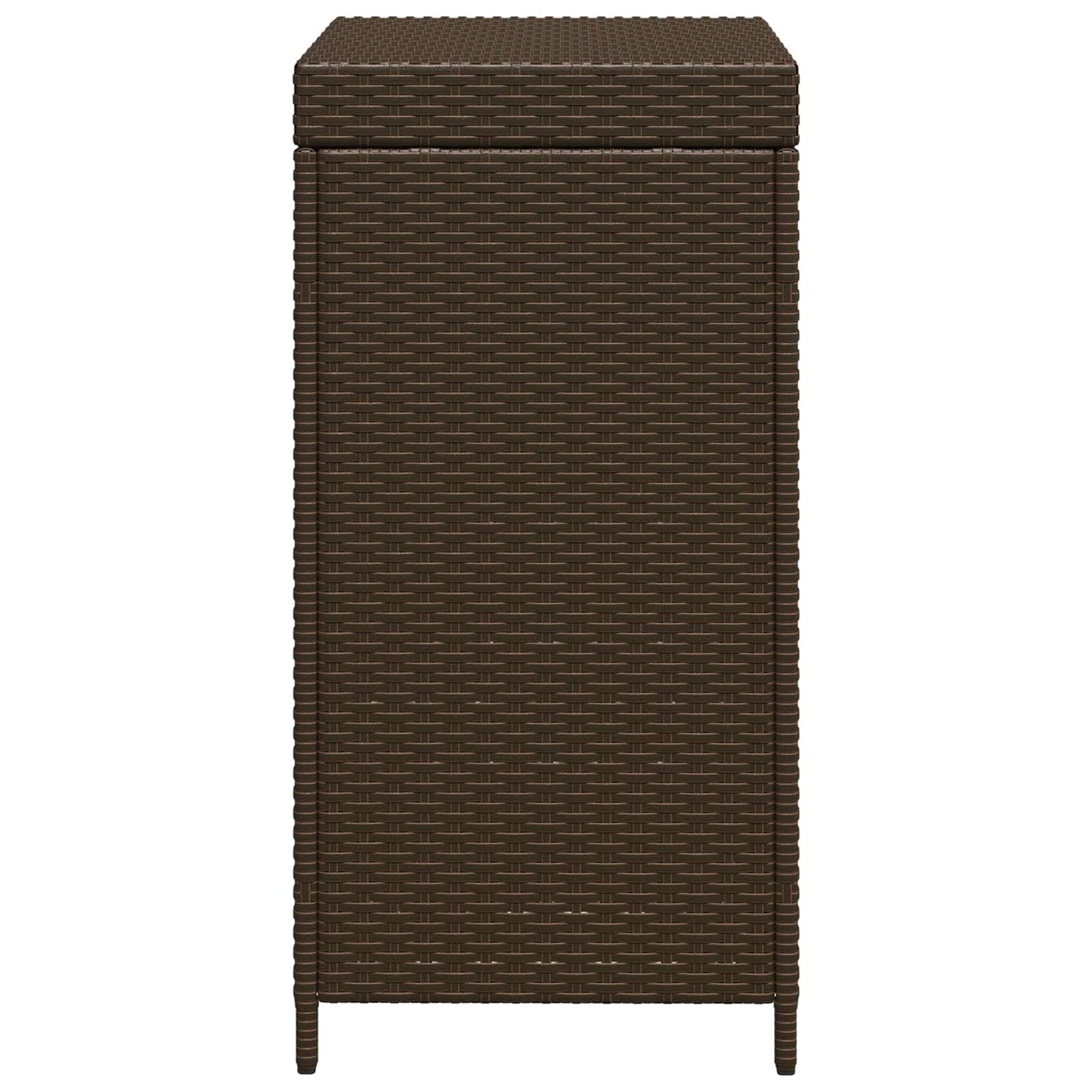 Buiten Afvalbak Bruin 40 x 40 x 80 cm poly rattan is nu te koop bij PeponiXL, paradijselijk wonen!