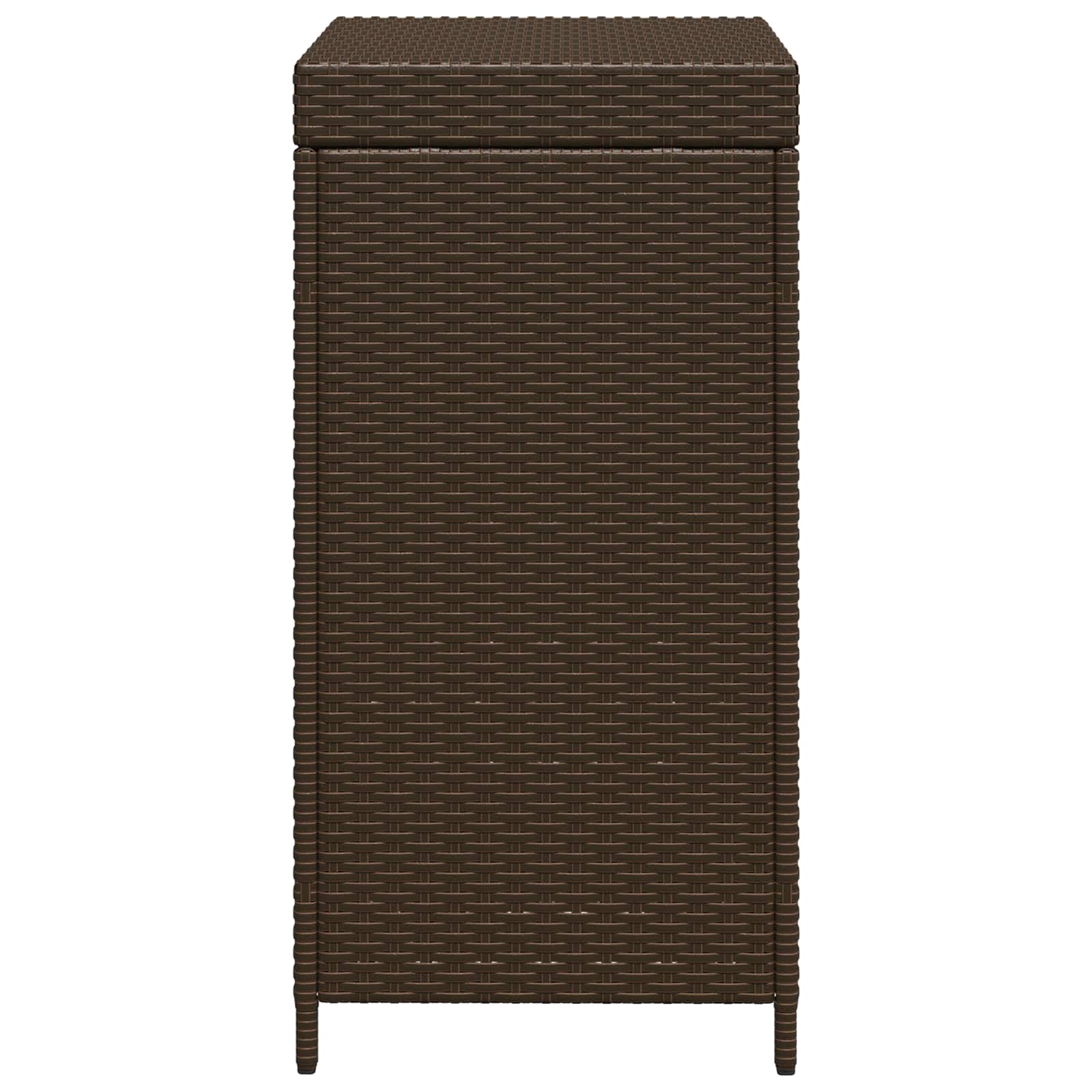 Buiten Afvalbak Bruin 40 x 40 x 80 cm poly rattan is nu te koop bij PeponiXL, paradijselijk wonen!