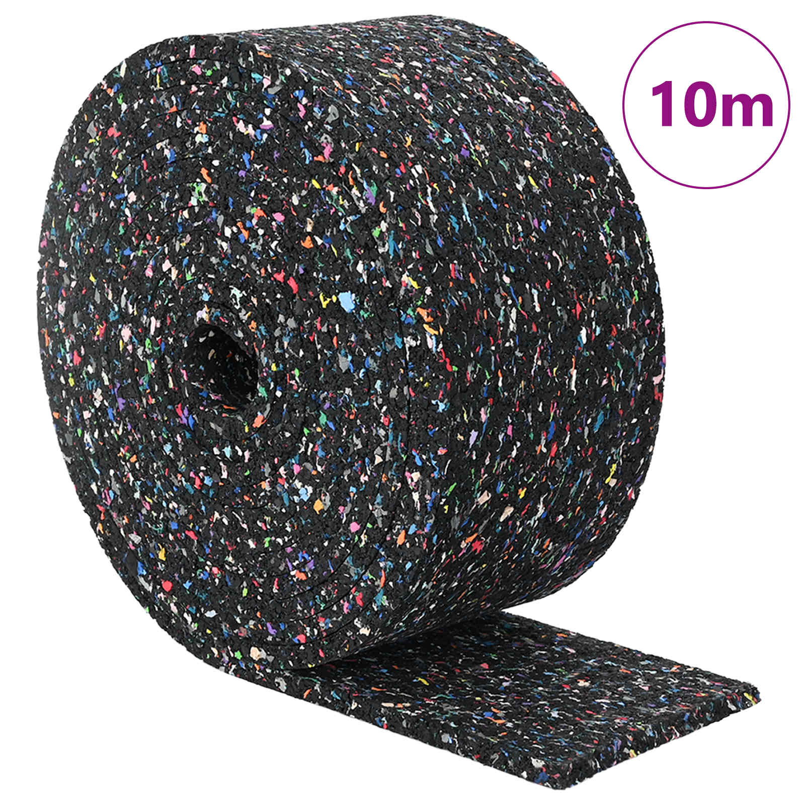 Rubbergranulaatrol Zwart 1000 x 12 x 0,8 cm Rubber is nu te koop bij PeponiXL, paradijselijk wonen!