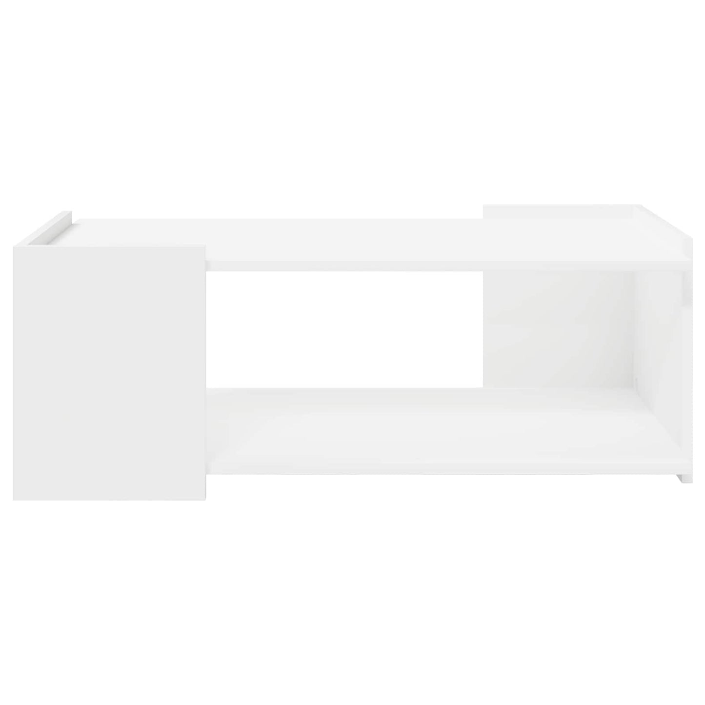 Salontafel Wit 90 x 50 x 33 cm Bewerkt hout is nu te koop bij PeponiXL, paradijselijk wonen!