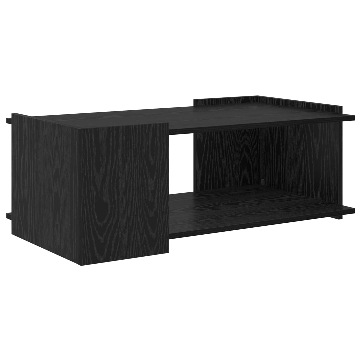 Salontafel Zwart eiken 90 x 50 x 33 cm Bewerkt hout is nu te koop bij PeponiXL, paradijselijk wonen!