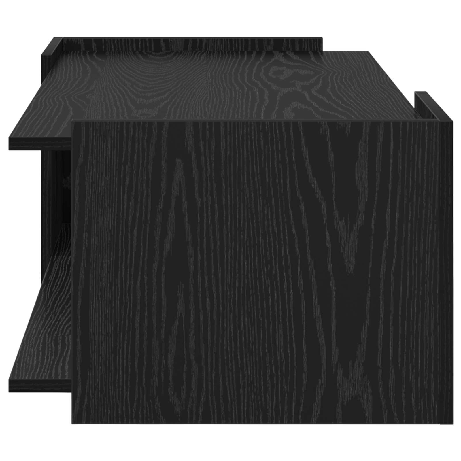 Salontafel Zwart eiken 90 x 50 x 33 cm Bewerkt hout is nu te koop bij PeponiXL, paradijselijk wonen!