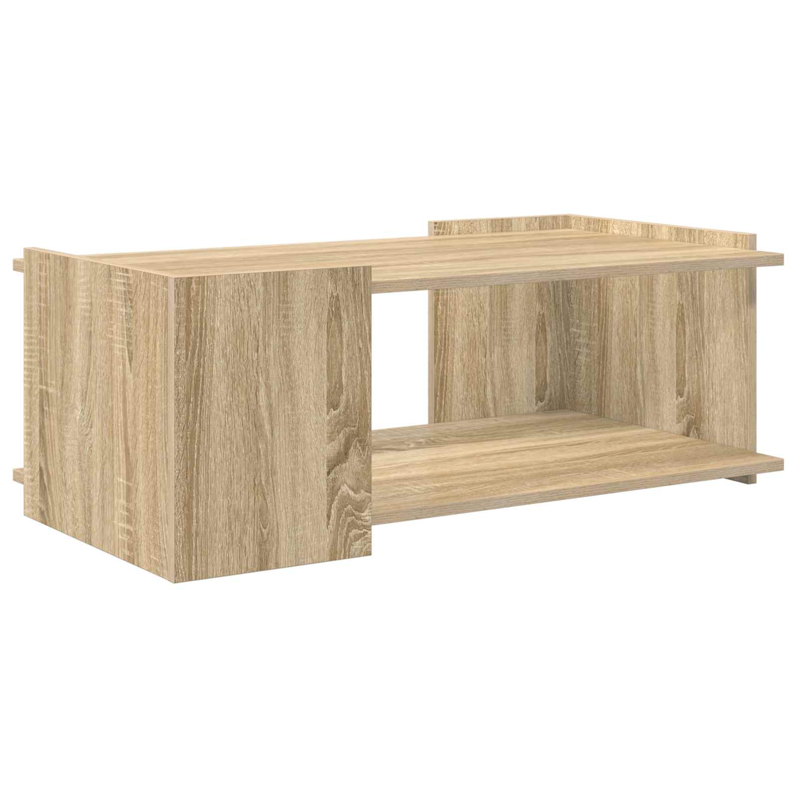 Salontafel Sonoma Eiken 90 x 50 x 33 cm Bewerkt hout is nu te koop bij PeponiXL, paradijselijk wonen!