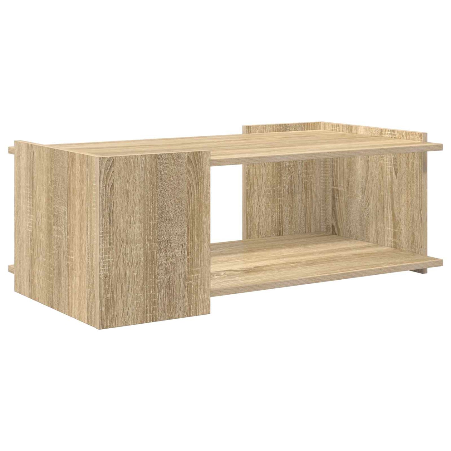 Salontafel Sonoma Eiken 90 x 50 x 33 cm Bewerkt hout is nu te koop bij PeponiXL, paradijselijk wonen!