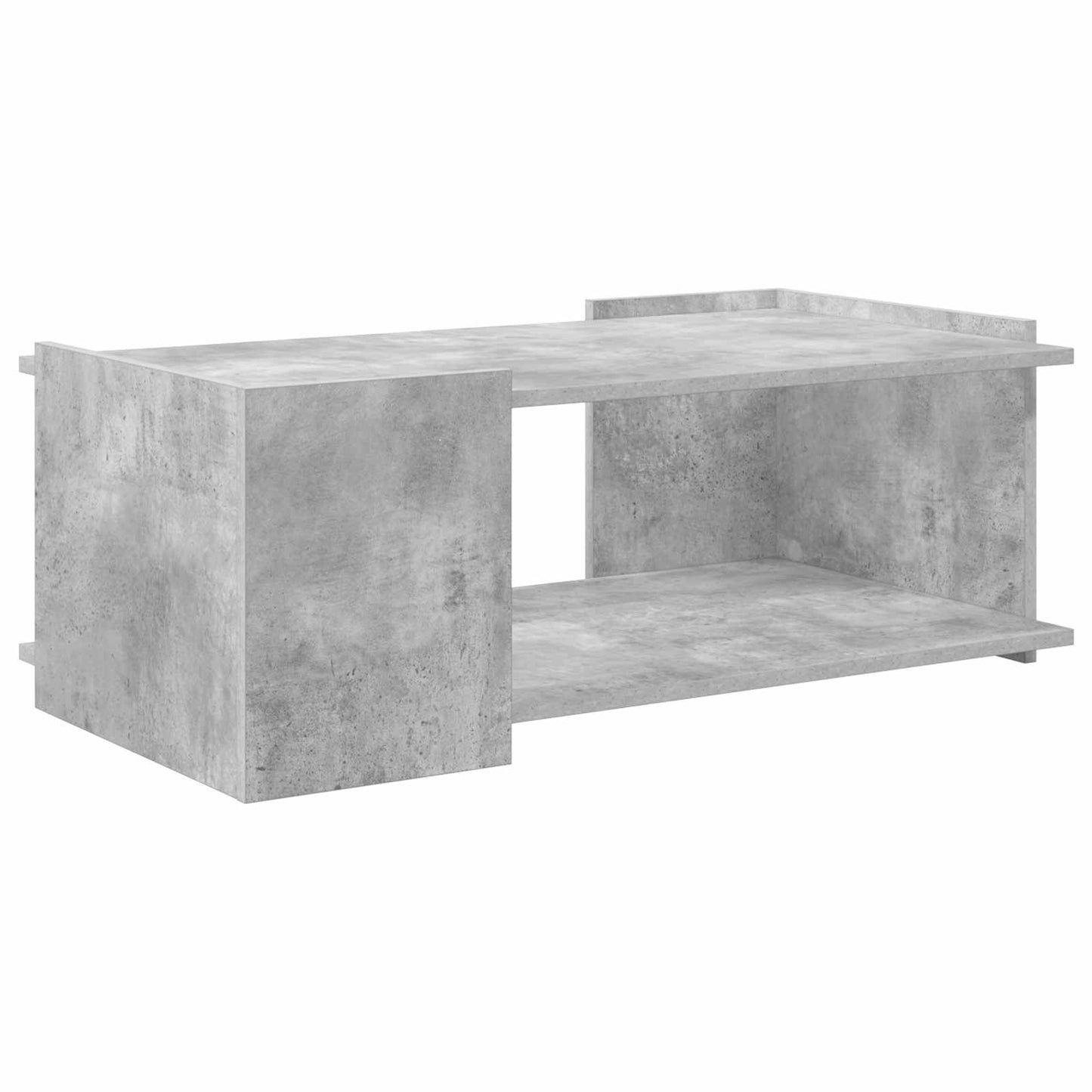 Salontafel Betongrijs 90 x 50 x 33 cm Bewerkt hout is nu te koop bij PeponiXL, paradijselijk wonen!