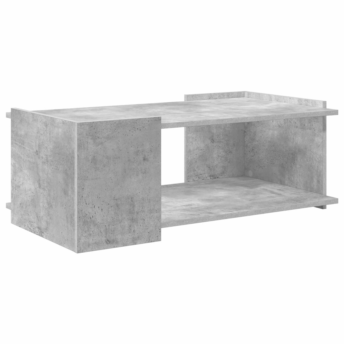 Salontafel Betongrijs 90 x 50 x 33 cm Bewerkt hout is nu te koop bij PeponiXL, paradijselijk wonen!