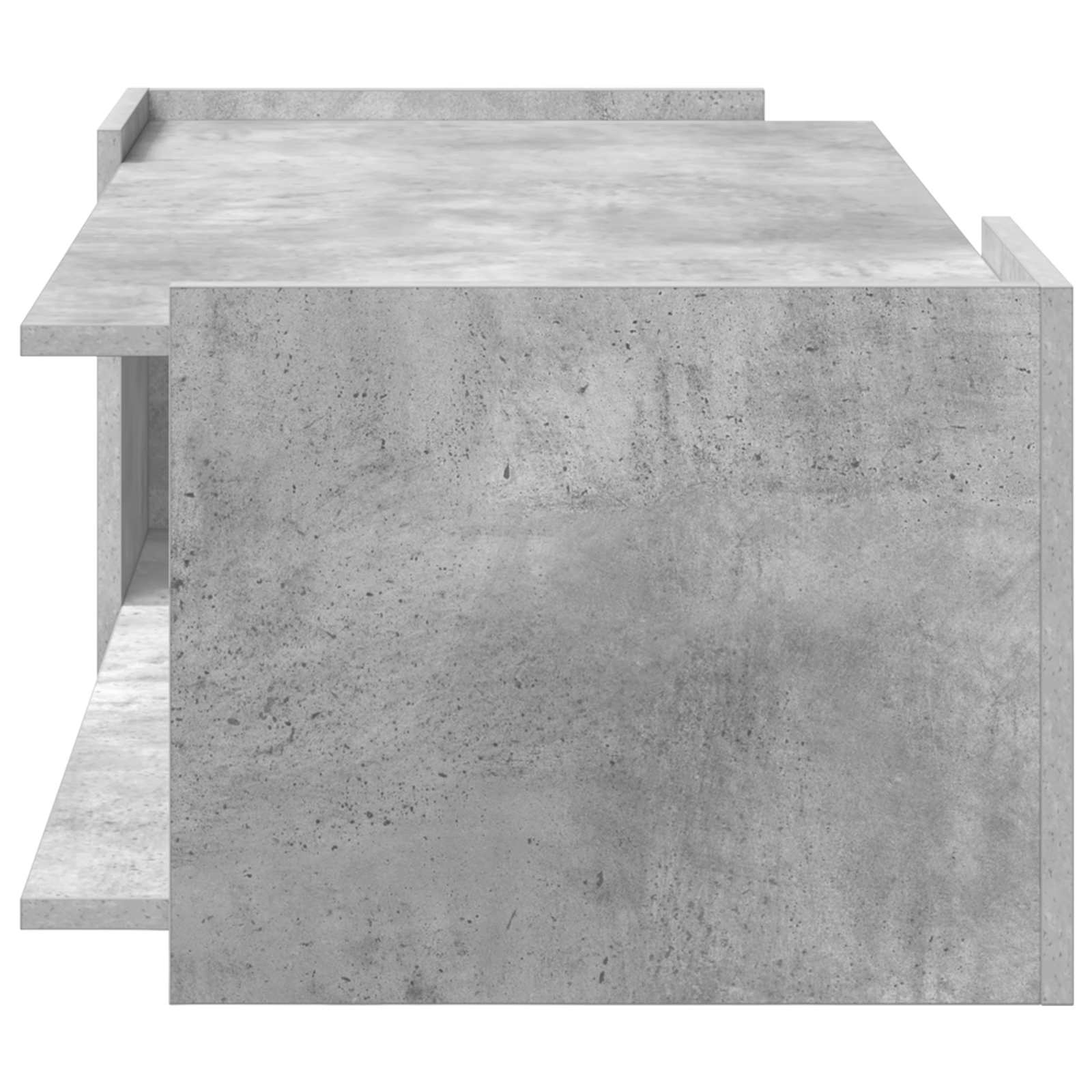 Salontafel Betongrijs 90 x 50 x 33 cm Bewerkt hout is nu te koop bij PeponiXL, paradijselijk wonen!