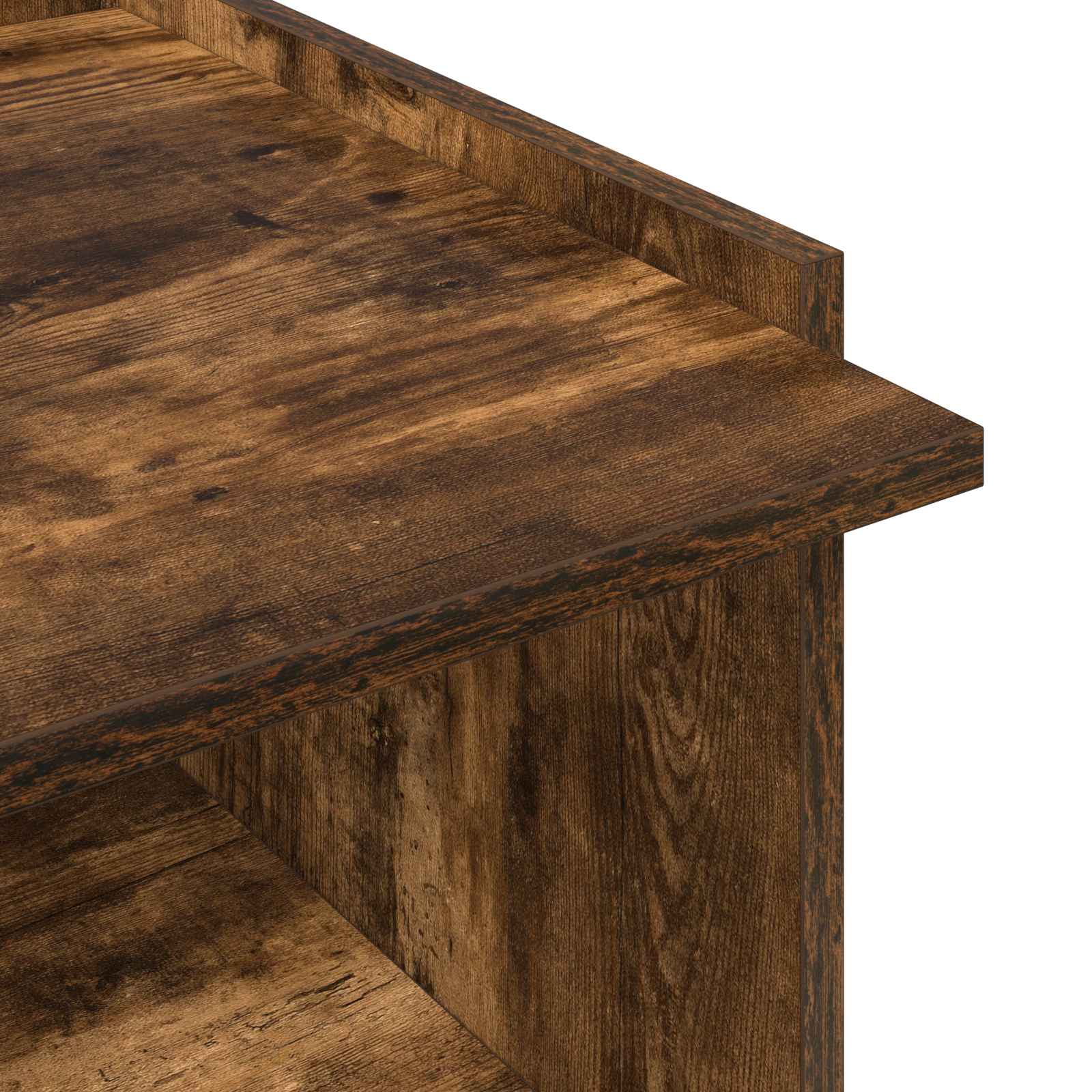 Salontafel Gerookt eiken 90 x 50 x 33 cm Bewerkt hout is nu te koop bij PeponiXL, paradijselijk wonen!