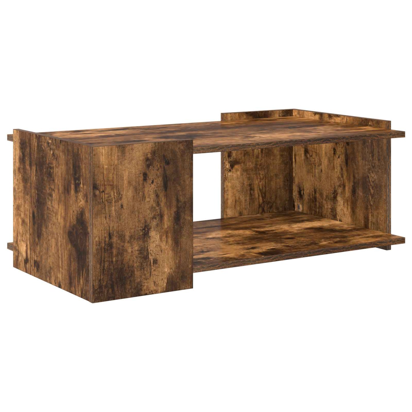 Salontafel Gerookt eiken 90 x 50 x 33 cm Bewerkt hout is nu te koop bij PeponiXL, paradijselijk wonen!