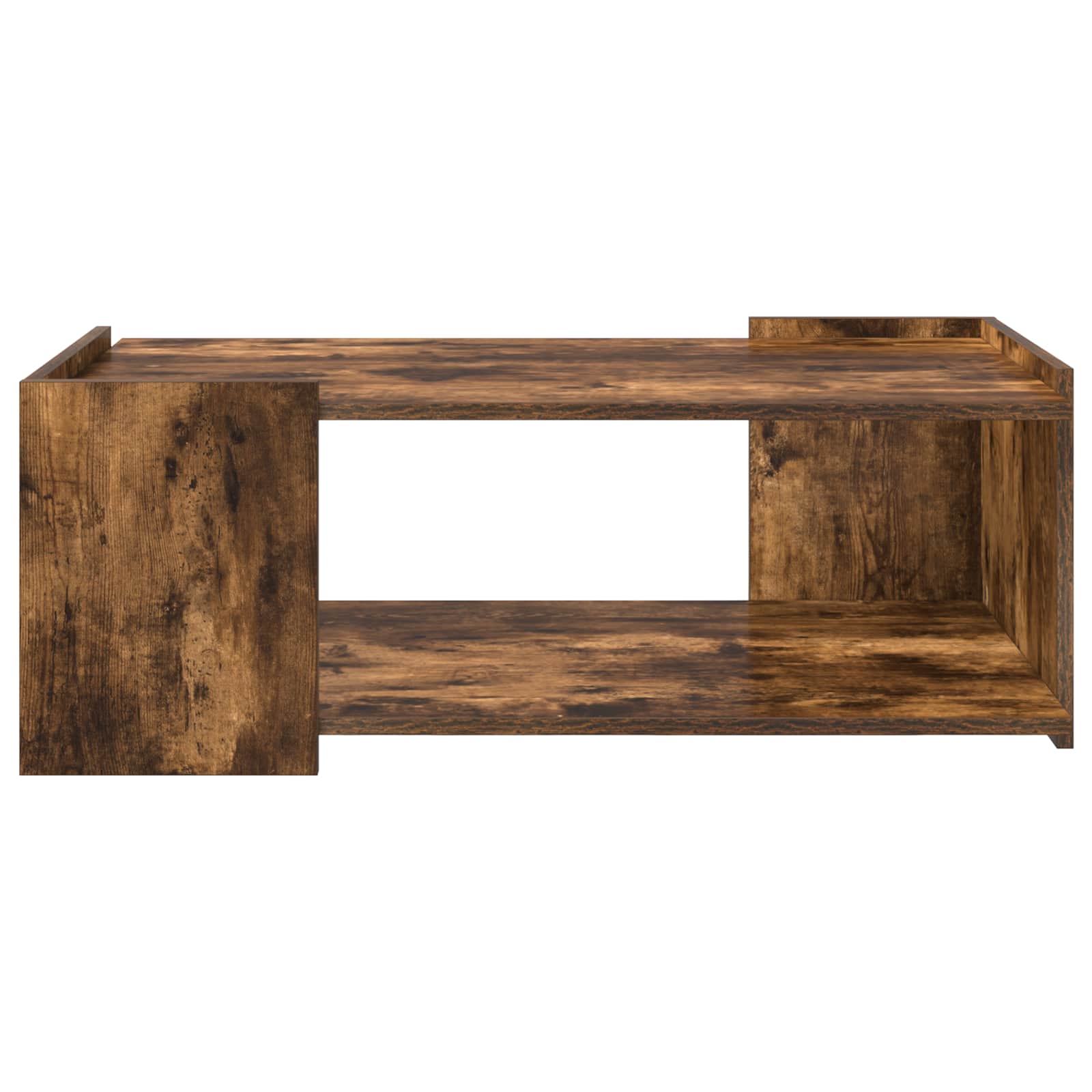 Salontafel Gerookt eiken 90 x 50 x 33 cm Bewerkt hout is nu te koop bij PeponiXL, paradijselijk wonen!