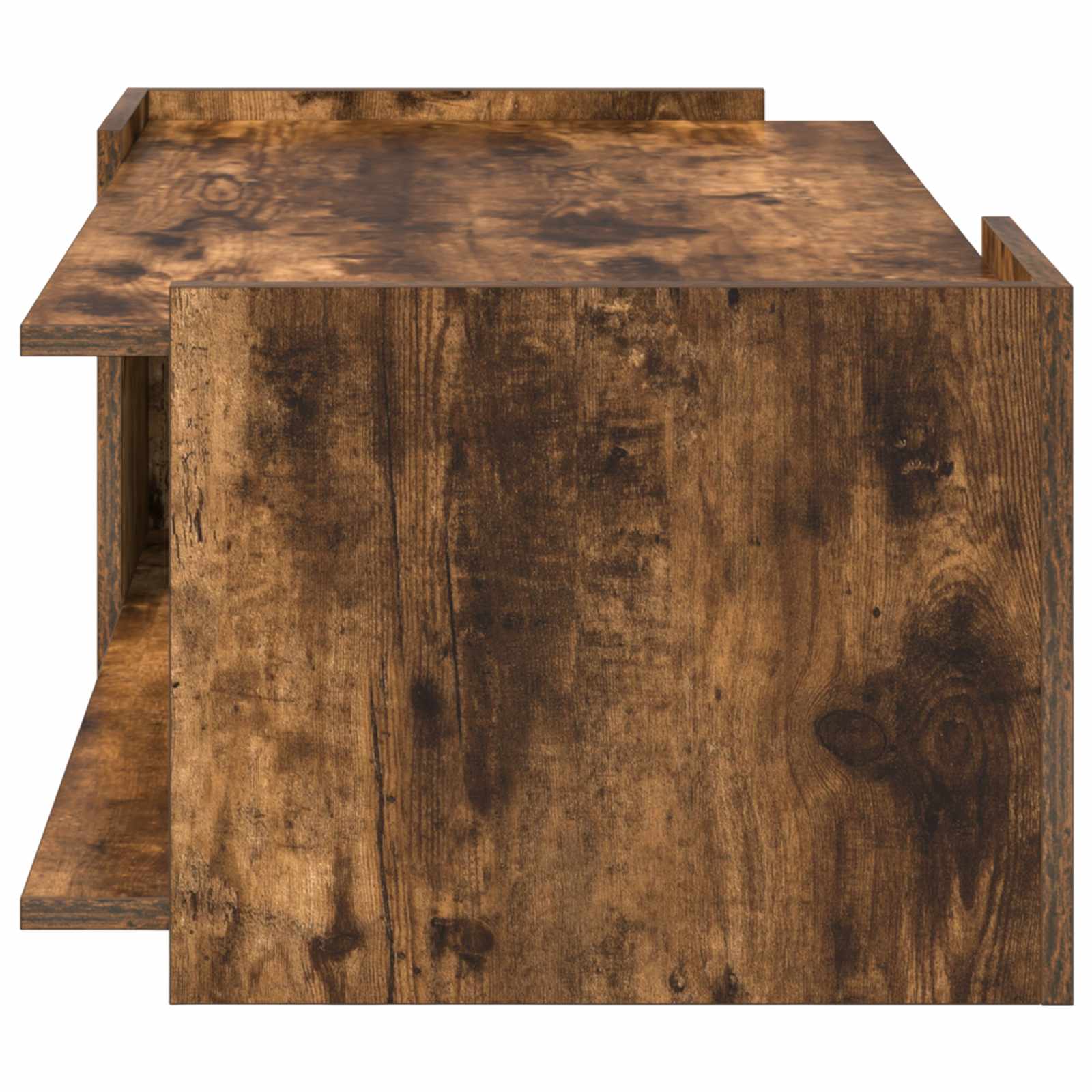 Salontafel Gerookt eiken 90 x 50 x 33 cm Bewerkt hout is nu te koop bij PeponiXL, paradijselijk wonen!