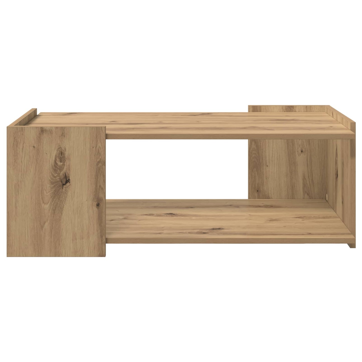 Salontafel Artisanaal eiken 90 x 50 x 33 cm Bewerkt hout is nu te koop bij PeponiXL, paradijselijk wonen!