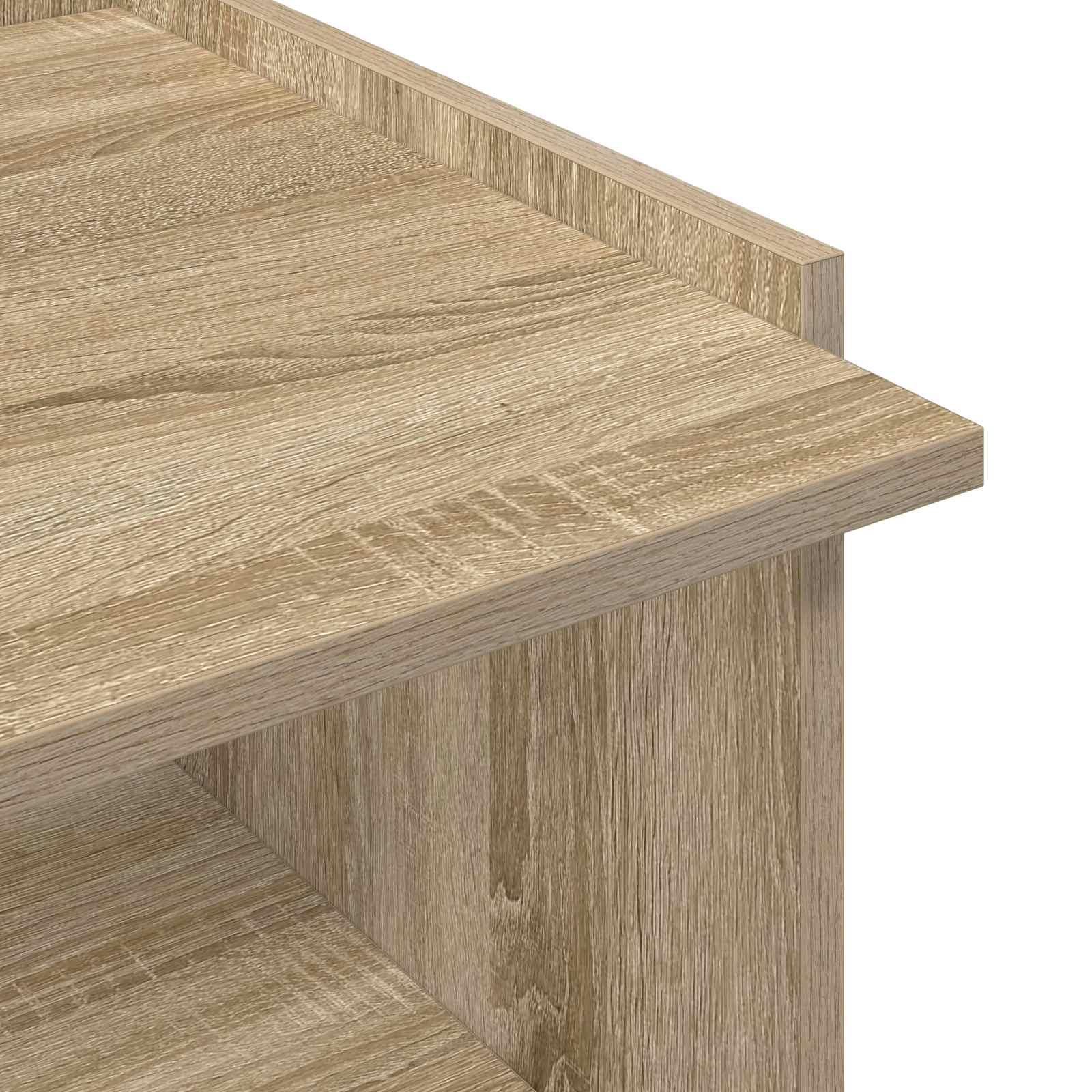 Salontafel Sonoma Eiken 50,5 x 50 x 33 cm Bewerkt hout is nu te koop bij PeponiXL, paradijselijk wonen!