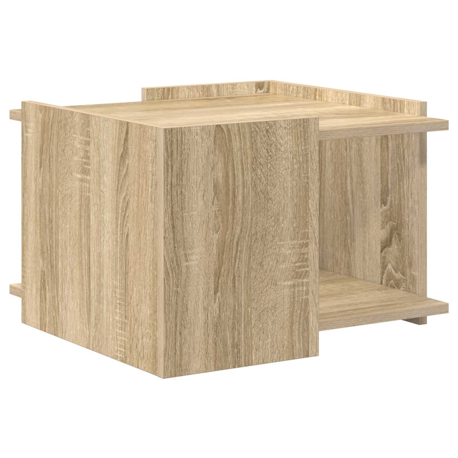 Salontafel Sonoma Eiken 50,5 x 50 x 33 cm Bewerkt hout is nu te koop bij PeponiXL, paradijselijk wonen!