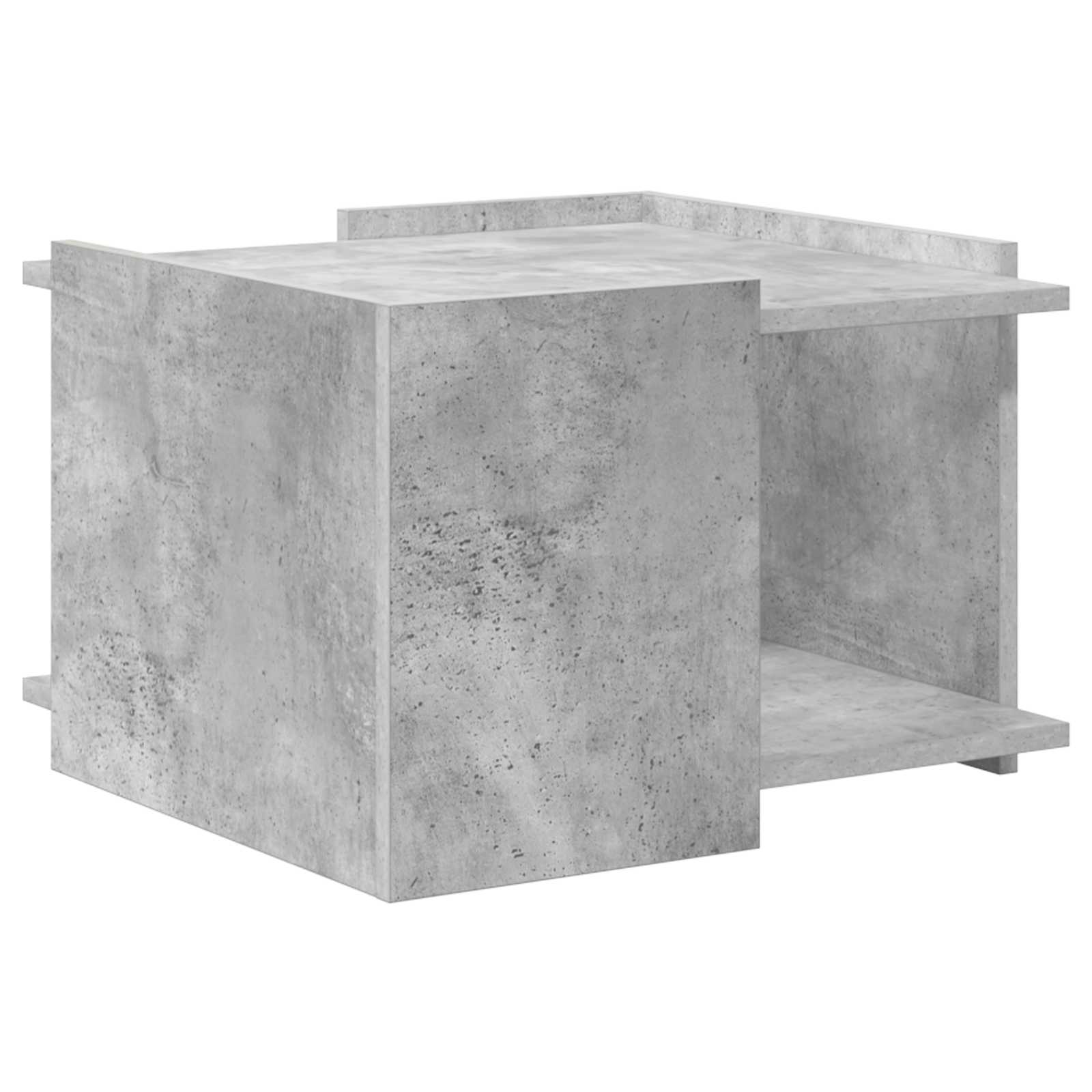 Salontafel Betongrijs 50,5 x 50 x 33 cm Bewerkt hout is nu te koop bij PeponiXL, paradijselijk wonen!
