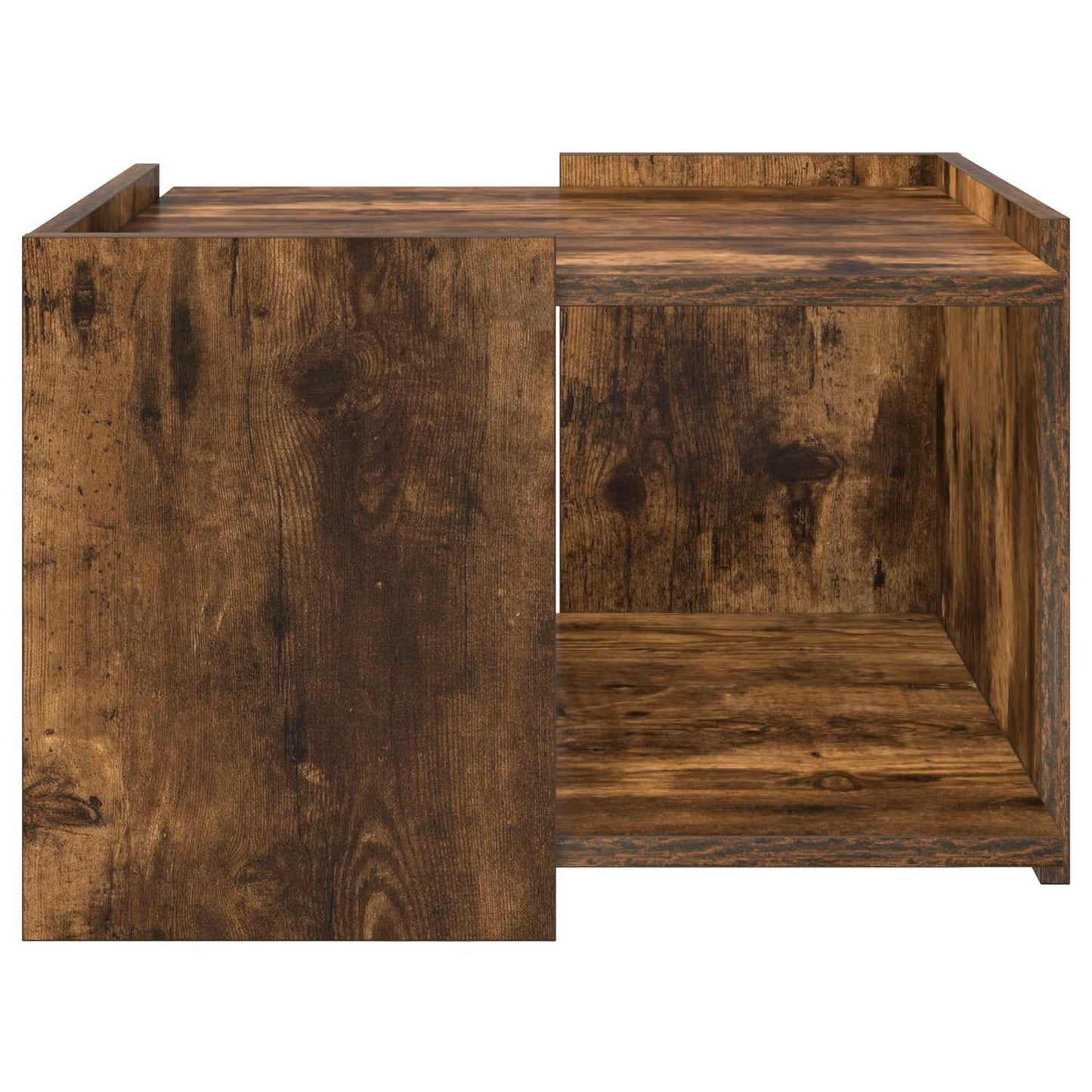 Salontafel Gerookt eiken 50,5 x 50 x 33 cm Bewerkt hout is nu te koop bij PeponiXL, paradijselijk wonen!