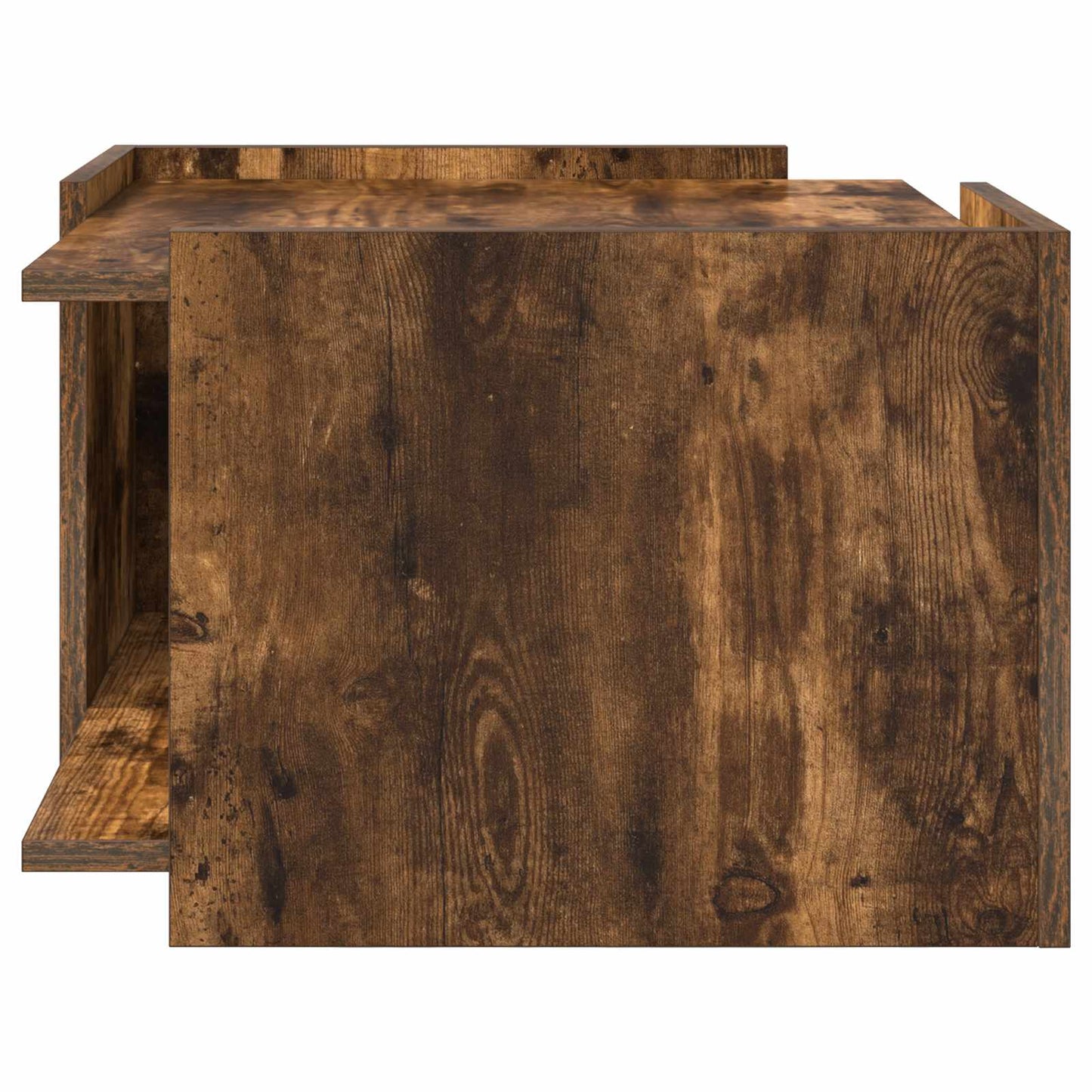 Salontafel Gerookt eiken 50,5 x 50 x 33 cm Bewerkt hout is nu te koop bij PeponiXL, paradijselijk wonen!