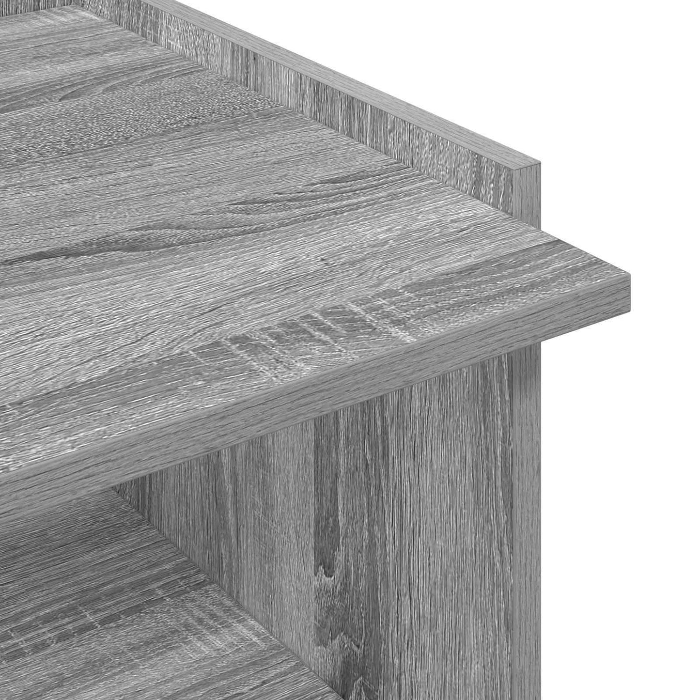 Salontafel Grijs sonoma 50,5 x 50 x 33 cm Bewerkt hout is nu te koop bij PeponiXL, paradijselijk wonen!