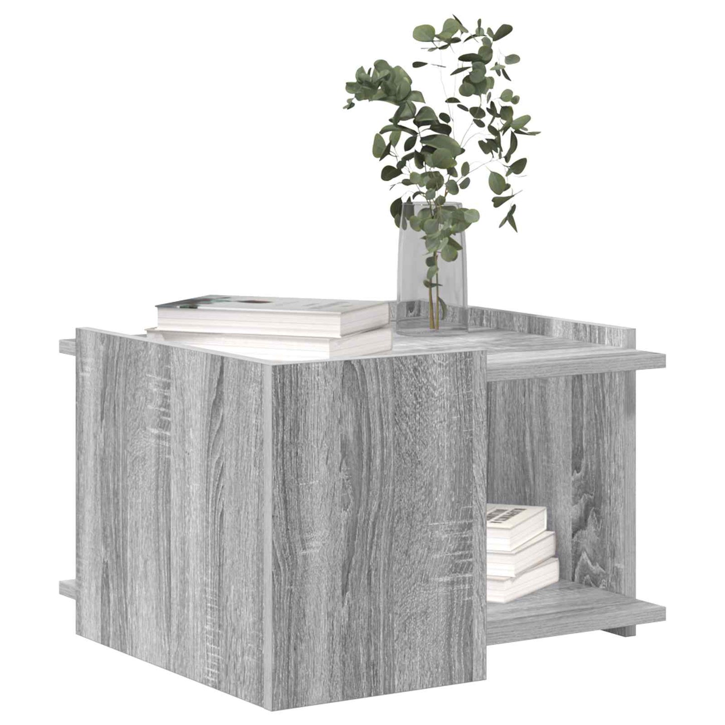 Salontafel Grijs sonoma 50,5 x 50 x 33 cm Bewerkt hout is nu te koop bij PeponiXL, paradijselijk wonen!