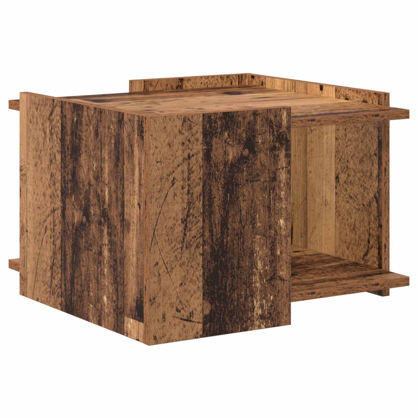 Salontafel Oud hout 50,5 x 50 x 33 cm Bewerkt hout is nu te koop bij PeponiXL, paradijselijk wonen!