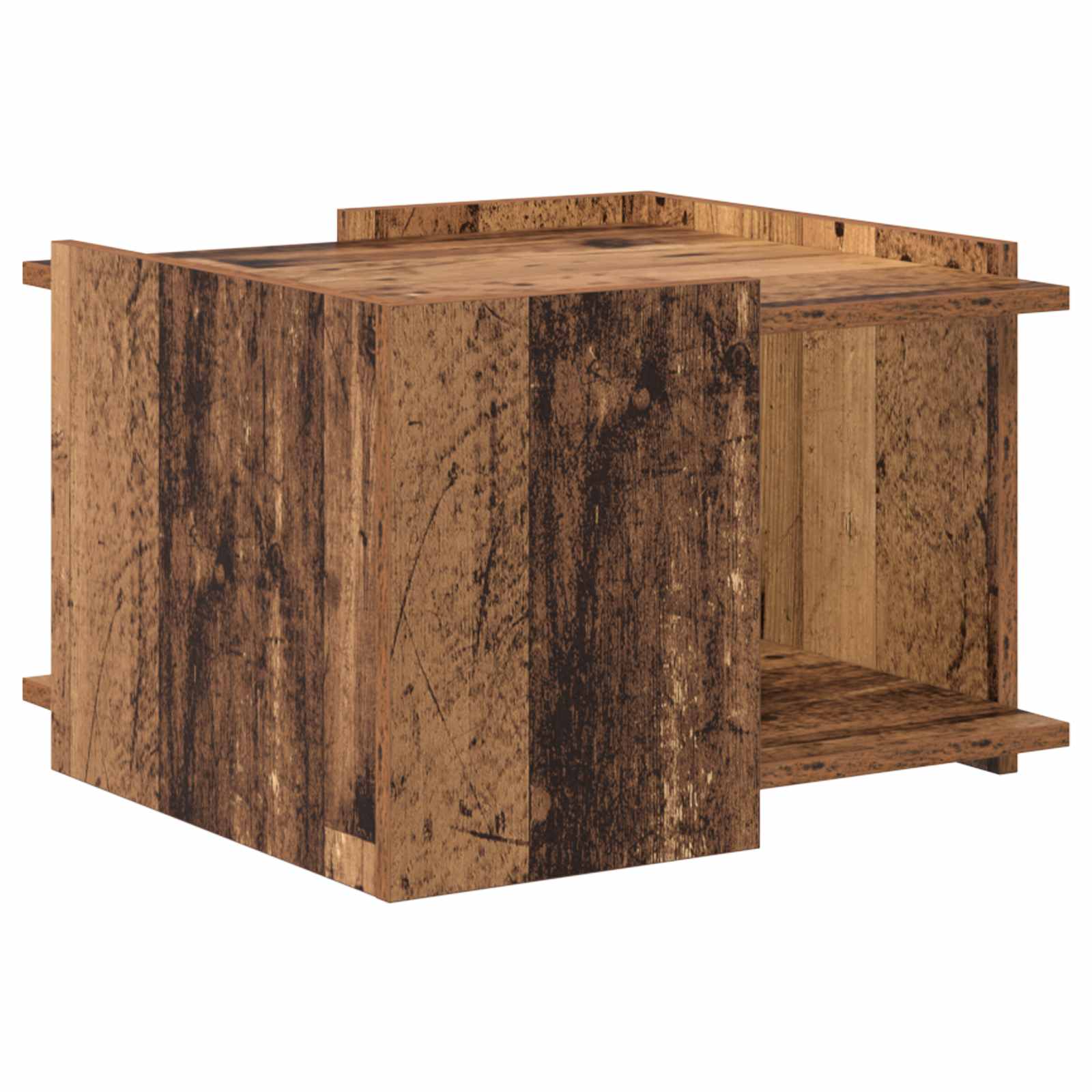 Salontafel Oud hout 50,5 x 50 x 33 cm Bewerkt hout is nu te koop bij PeponiXL, paradijselijk wonen!