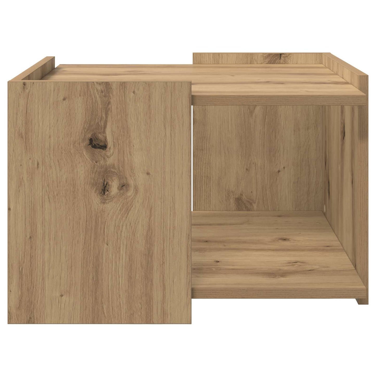 Salontafel Artisanaal eiken 50,5 x 50 x 33 cm Bewerkt hout is nu te koop bij PeponiXL, paradijselijk wonen!