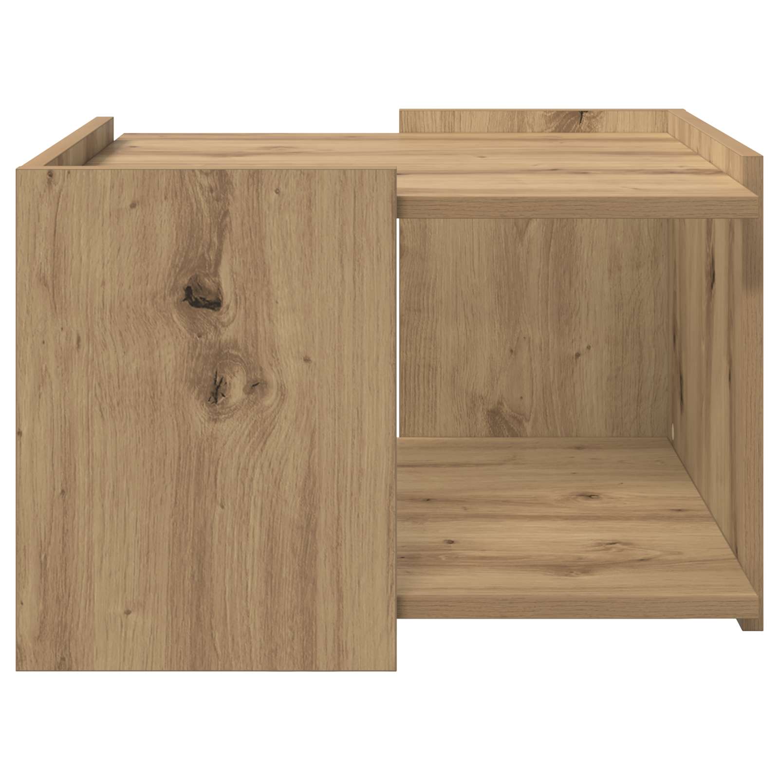 Salontafel Artisanaal eiken 50,5 x 50 x 33 cm Bewerkt hout is nu te koop bij PeponiXL, paradijselijk wonen!