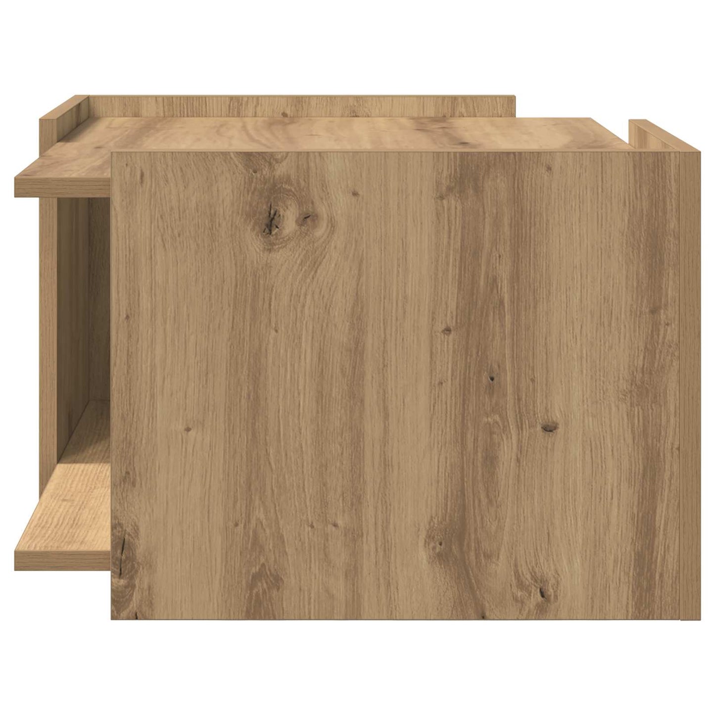 Salontafel Artisanaal eiken 50,5 x 50 x 33 cm Bewerkt hout is nu te koop bij PeponiXL, paradijselijk wonen!