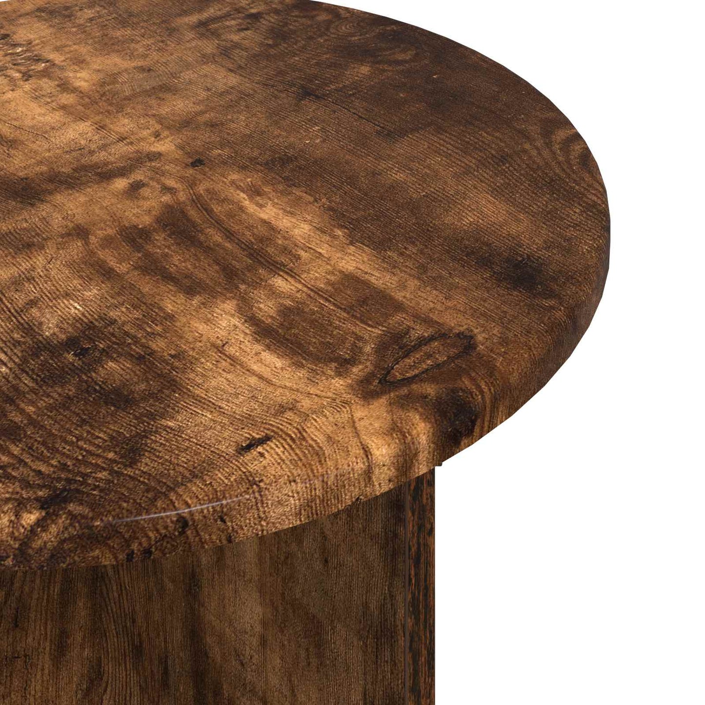 Bijzettafelset 2 st Gerookt Eiken Bewerkt hout is nu te koop bij PeponiXL, paradijselijk wonen!