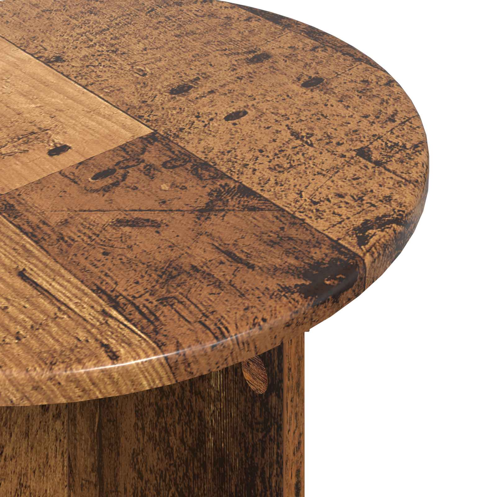 Bijzettafelset met opslag 2 pcs Oud hout Bewerkt hout is nu te koop bij PeponiXL, paradijselijk wonen!