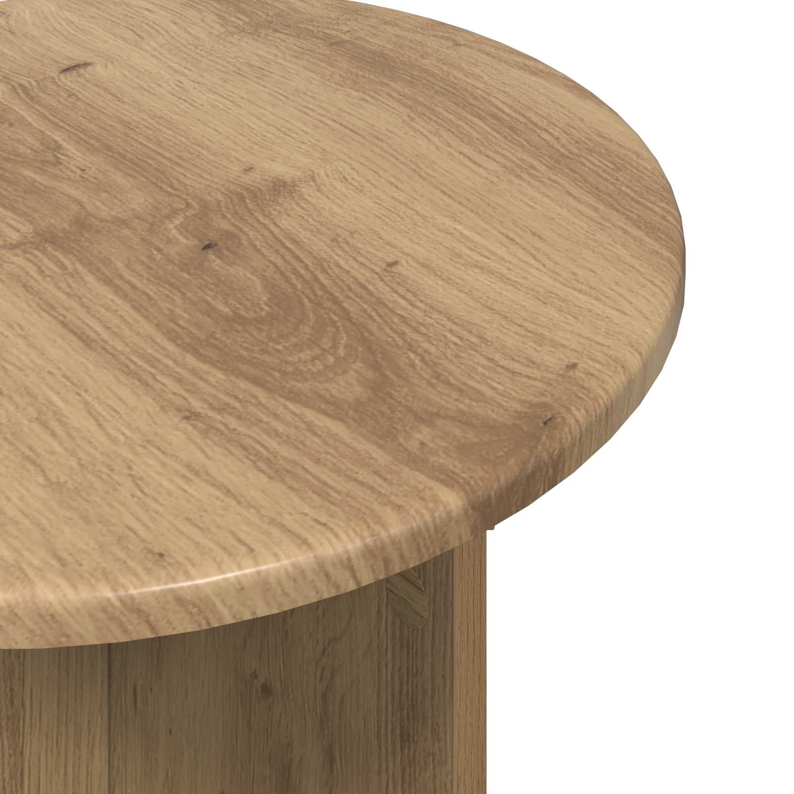 Bijzettafelset met opslag 2 pcs Artisanaal eiken Bewerkt hout is nu te koop bij PeponiXL, paradijselijk wonen!