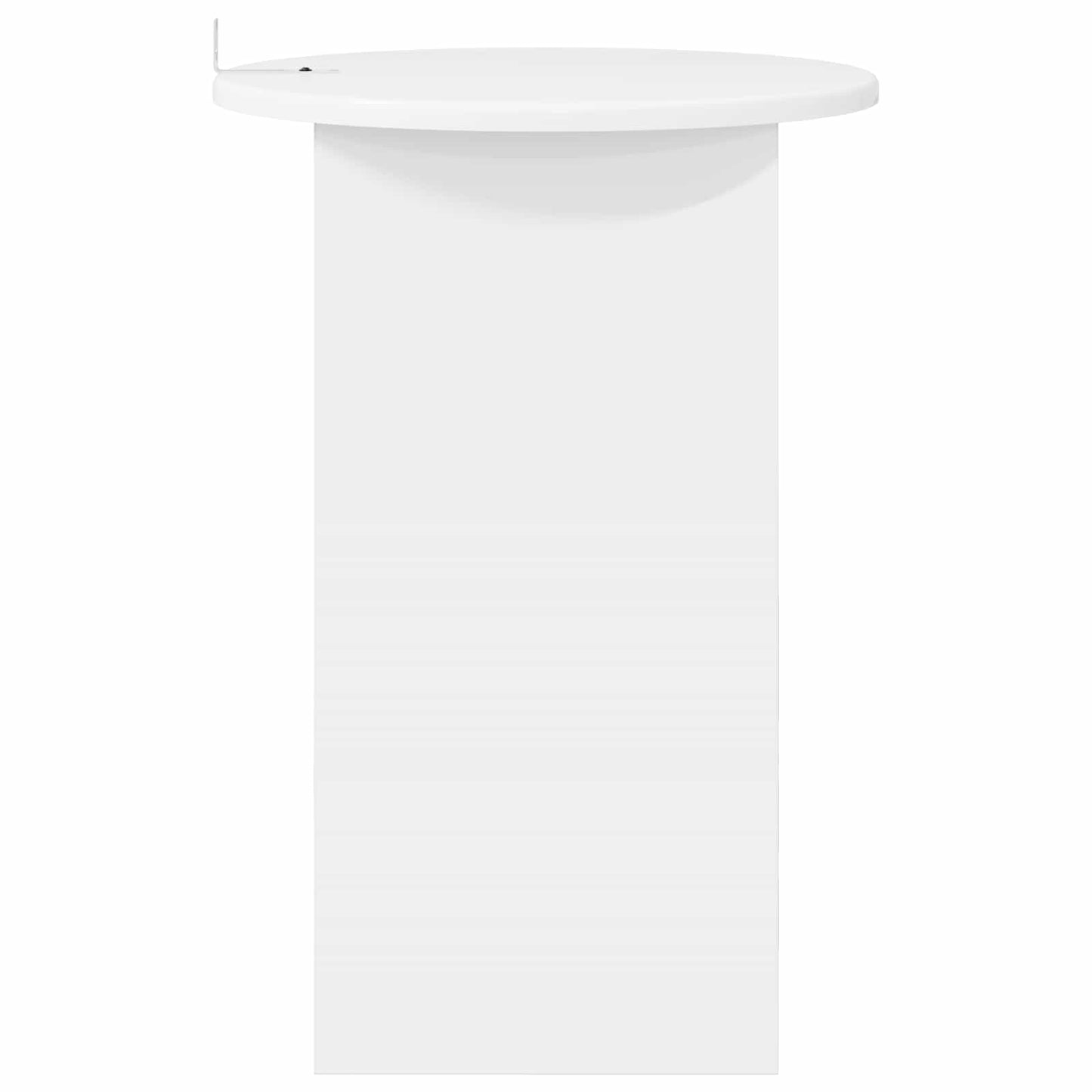 Bijzettafel Wit Ø 39,5 x 55 cm Bewerkt hout is nu te koop bij PeponiXL, paradijselijk wonen!
