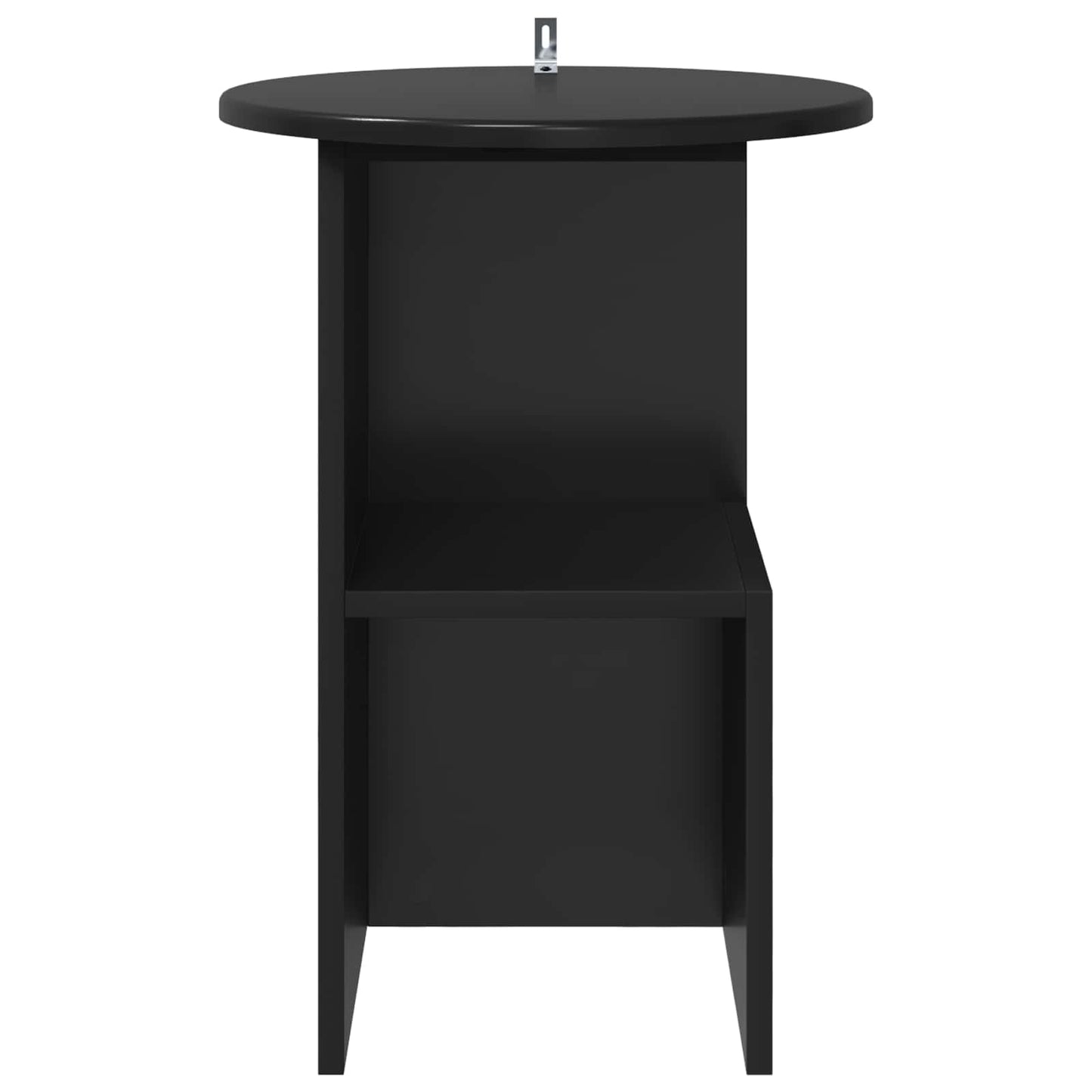 Bijzettafel Zwart eiken Ø 39,5 x 55 cm Bewerkt hout is nu te koop bij PeponiXL, paradijselijk wonen!