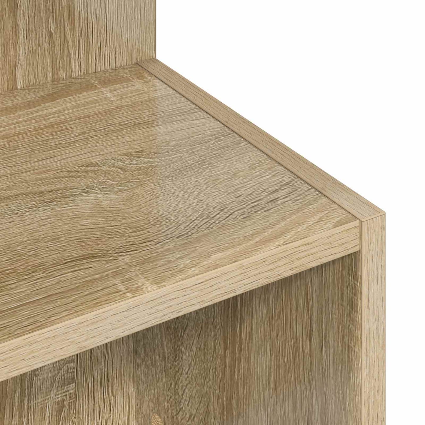 Bijzettafel Sonoma Eiken Ø 39,5 x 55 cm Bewerkt hout is nu te koop bij PeponiXL, paradijselijk wonen!