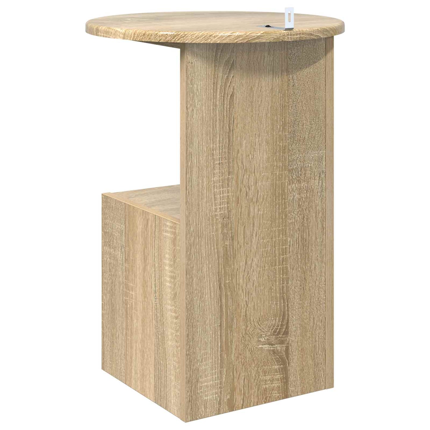 Bijzettafel Sonoma Eiken Ø 39,5 x 55 cm Bewerkt hout is nu te koop bij PeponiXL, paradijselijk wonen!