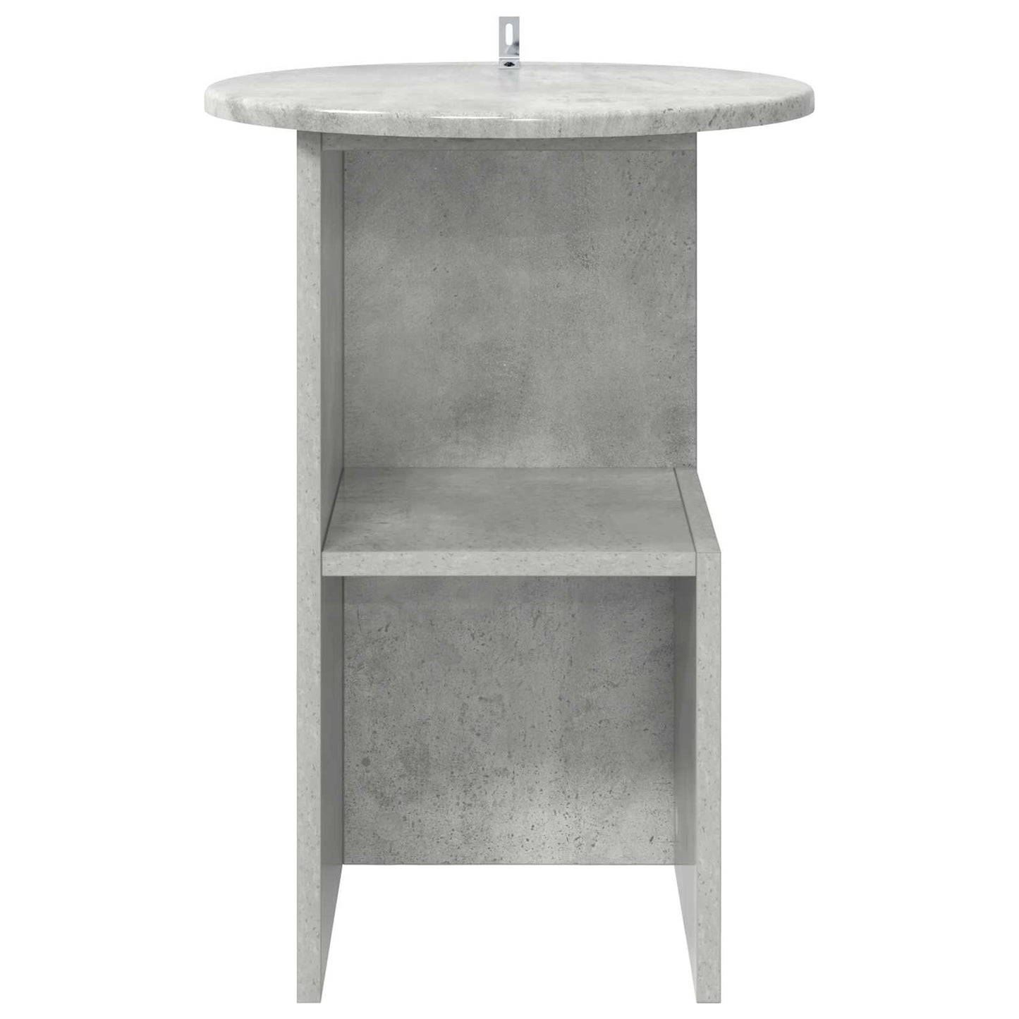 Bijzettafel Betongrijs Ø 39,5 x 55 cm Bewerkt hout is nu te koop bij PeponiXL, paradijselijk wonen!