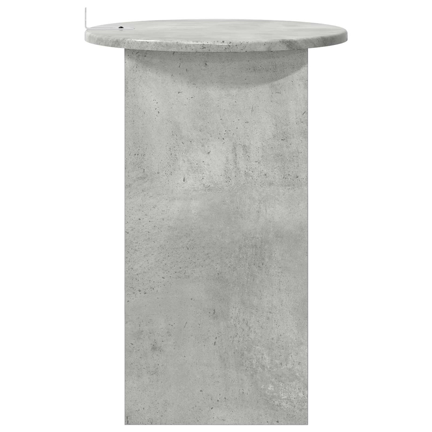 Bijzettafel Betongrijs Ø 39,5 x 55 cm Bewerkt hout is nu te koop bij PeponiXL, paradijselijk wonen!