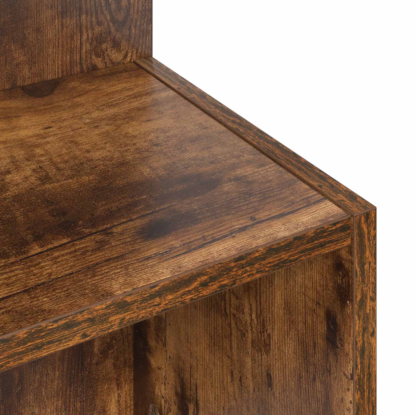 Bijzettafel Gerookt eiken Ø 39,5 x 55 cm Bewerkt hout is nu te koop bij PeponiXL, paradijselijk wonen!