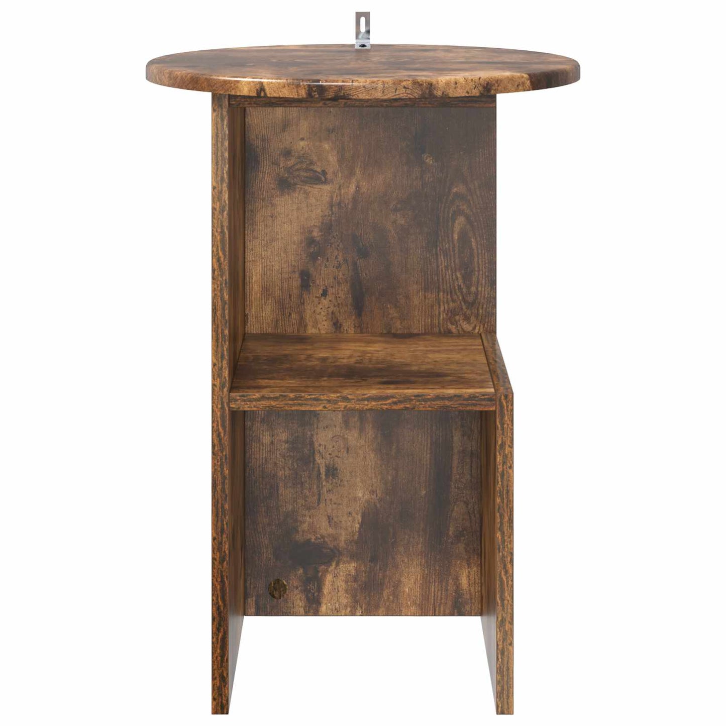 Bijzettafel Gerookt eiken Ø 39,5 x 55 cm Bewerkt hout is nu te koop bij PeponiXL, paradijselijk wonen!