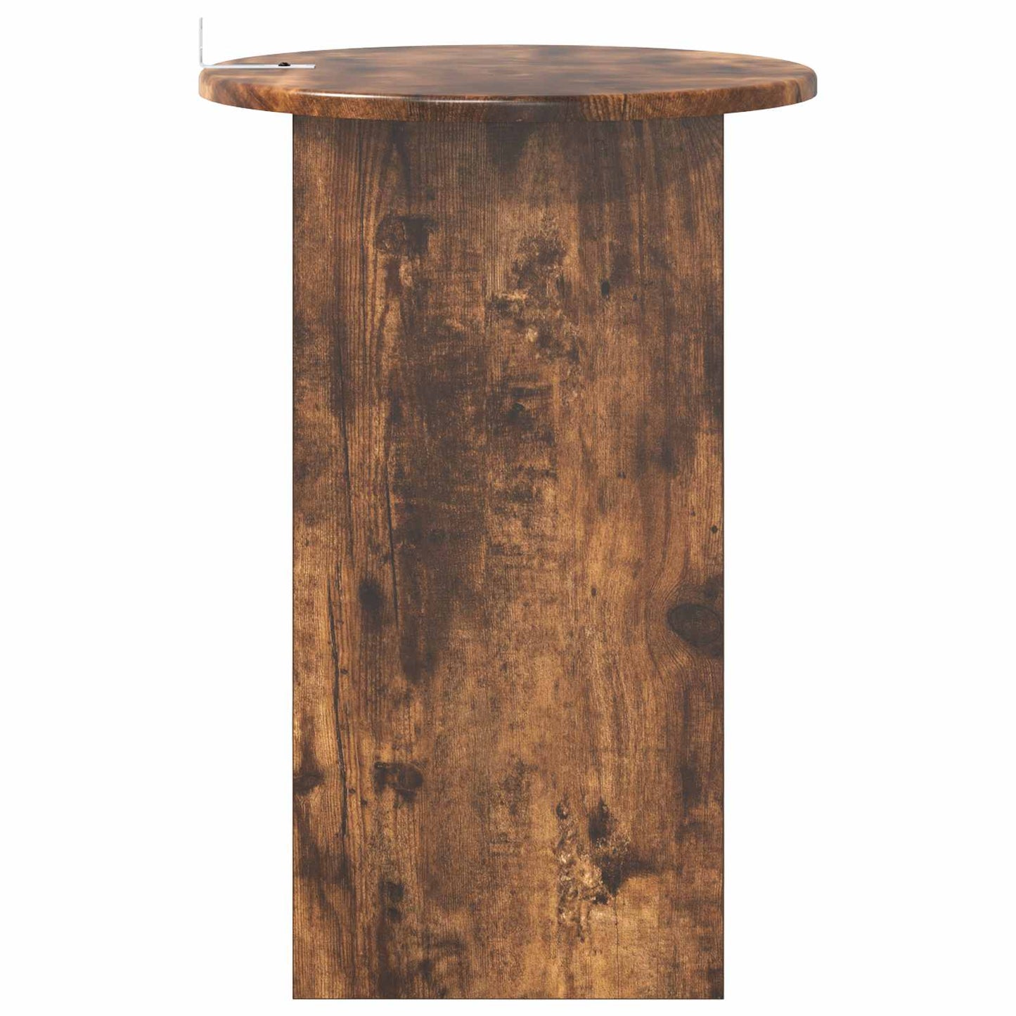 Bijzettafel Gerookt eiken Ø 39,5 x 55 cm Bewerkt hout is nu te koop bij PeponiXL, paradijselijk wonen!