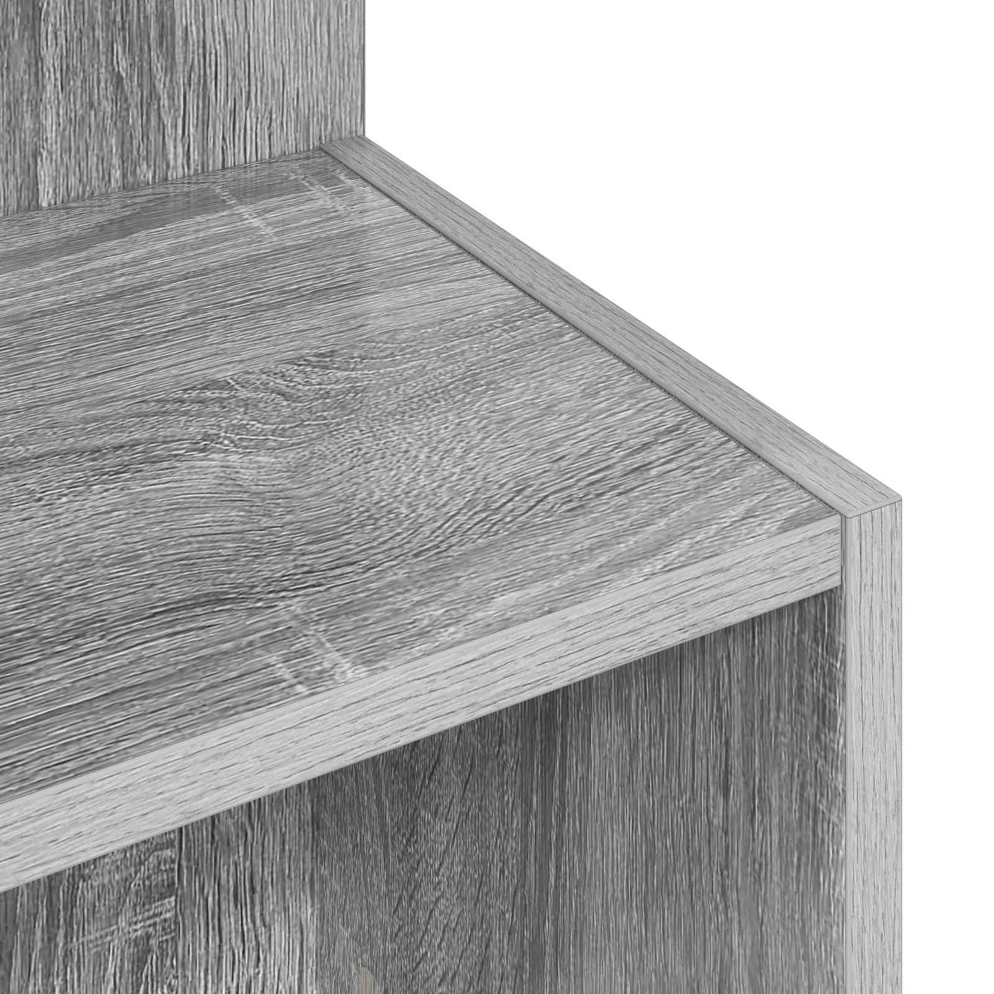 Bijzettafel Grijs sonoma Ø 39,5 x 55 cm Bewerkt hout is nu te koop bij PeponiXL, paradijselijk wonen!