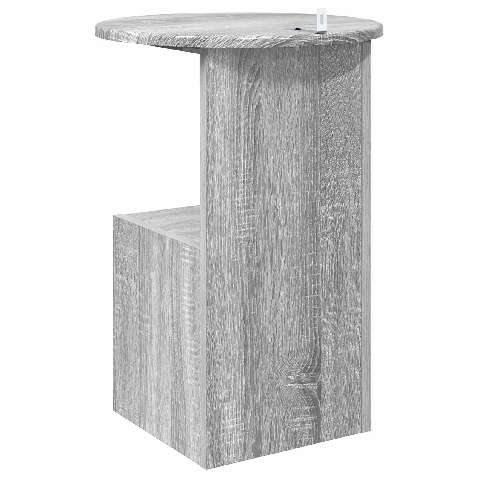 Bijzettafel Grijs sonoma Ø 39,5 x 55 cm Bewerkt hout is nu te koop bij PeponiXL, paradijselijk wonen!